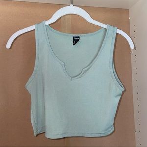 Light Teal Cropped Top